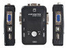 Kit Switch Chaveador Kvm Monitor 2 Portas + 2 Cabos Vga 5m 2