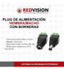 Plug Conector Ficha Alimentación Hembra/macho Utp Cctv X10 1