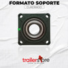 Soporte Cuadrado Con Ruleman Rodamiento Ucf 212  Eje 60 Mm 2