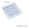 Molde Silicona Base  Resina Epoxi Bandeja Cuadrada 1