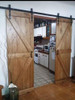 Kit Para Doble Puerta Granero Riel 3 Metros Oferta 3