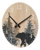 Reloj De Pared Diseño Oso Arboles 30 Cm Silencioso 0