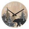 Reloj De Pared Diseño Oso Arboles 30 Cm Silencioso 3
