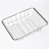 Estante Secado Plato Ajustable Fregadero Acero Inoxidable 0