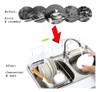 Estante Secado Plato Ajustable Fregadero Acero Inoxidable 5