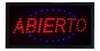 Cartel Abierto Led Luminoso Luces Con Movimiento 2