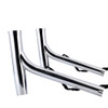 2pcs Pulido Acero Inoxidable Soporte Barra Elegante Soporte- 2