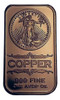 Robmar-usa-moneda Rectangular 1 Onza De Cobre-saint Gaundet 0