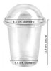 Vaso Transparente Con Tapa Domo 360 Ml - 100 Vasos 2