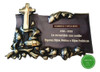 Placas Funerarias De Bronce N° 56 Cruz Y Llama 34 Cm X 25 Cm 3 Placas Funerarias De Bronce N° 56 Cruz Y Llama 34 Cm X 25 Cm 3