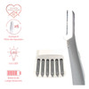 Set Depiladora Electrica Portatil Y Perfilador Cejas Luz Led 3