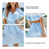 Vestido Feminino De Alta Elasticidade Na Cintura Recortado E 4