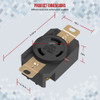 Enchufe Con Bloqueo Enerlites De Grado Industrial, 30a, 125/ 4