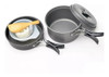 Conjunto Kit Panela Camping Leve Compacto Alumínio Ds-200 1