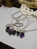 Colgantes Piedras Turmalina Negra Y Amatista De 1 Y 1,5cms. 4