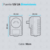 Fuente 12v 2a Plastica Transformador Switching Tira Led Cctv 3