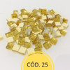 Venecitas Mini 1 X 1 Cm Dorada Relieve X 100 Gs Mosaiquismo 2