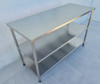 Bancada 80x40 Inox Industrial 2 Prateleiras Restaurante 2