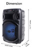 Technical Pro Altavoz Bluetooth Porttil De 8 Pulgadas De 500 2