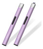 2 Encendedores Electronico Plano Usb Lavanda Small Reidea 0