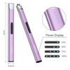 2 Encendedores Electronico Plano Usb Lavanda Small Reidea 1