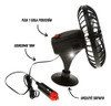 Ventilador Auto Plastico Camioneta 12v Universal 5 Pulgadas 3