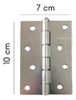 Dobradiças 4 Polegadas 100 X 70mm 4un Reforçada 3