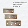 Dobradiças 4 Polegadas 100 X 70mm 4un Reforçada 5