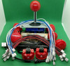 Kit Similar Sanwa Comando + 8 Botoes + Placa Zero Delay 1