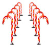 Luces Decorativas Caramelo Navidad 27 Cm Iluminacion Camino 0