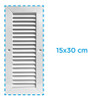 Rejilla De Ventilacion 10x25 Fija - Retorno / Extraccion 1
