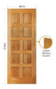 Folha De Porta 210x80cm Tauari Pv10 Mapaf 1