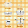 Relasia 5qt 2 Pack Juego De Buffet De Platos De Rozaduras, C 1