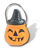 Calabaza Plastica Halloween P/ Caramelos Con Tapa 0