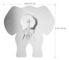 Blanco Winomo 6pcs Fuerte Adhesivo Sin Dejar Huellas Elefant 3 Blanco Winomo 6pcs Fuerte Adhesivo Sin Dejar Huellas Elefant 3