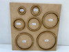 Aros Arandela Mini 7 Medidas Varias Mdf/fibrofacil  Kit X70u 2