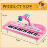 Teclas De Piano 37 Microfone Musical Para Crianças Com Piano 2