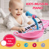 Teclas De Piano 37 Microfone Musical Para Crianças Com Piano 3