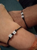 Duo Pulseras Hilo Regulable Iniciales Nombre Amistad Pareja 1