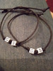 Duo Pulseras Hilo Regulable Iniciales Nombre Amistad Pareja 4
