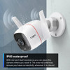 Camara De Seguridad 2k 4mp Qhd Para Exteriores Con Cable 4
