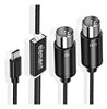 Conversor Cabo Midi Para Usb C Tipo C Para Computador Ele 0