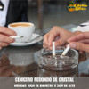 Cenicero Grande De Vidrio Redondo Cristal Bar 1