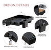 ~? Solejazz Bedside Shelf For Bed, Foldable Bunk Bedbedside 3