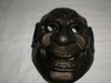Antigua Mascara Careta De Plastico Negra Diablo Demonio 0