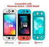 Funda De Silicona+protector Con Nintendo Switch Oled Black 1