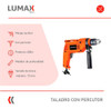Combo Taladro Con Percutor + Lijadora + Sierra Lumax 1