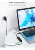 Adaptador Usb C Hub Hdmi Pd, Dockteck 6 En 1 Tipo C Hub Con 3