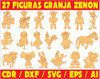 Pack Vectores Corte Laser - 27 Figuras Granja De Zenon 0