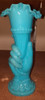 Vaso Em Opalina Azul Mão Segurando Vaso - Noir Antiguidades 1